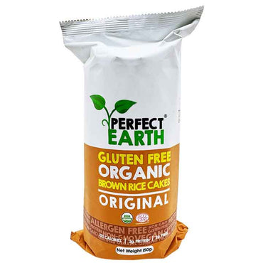 Perfect Earth Organic Brown Rice Cakes Original 150g